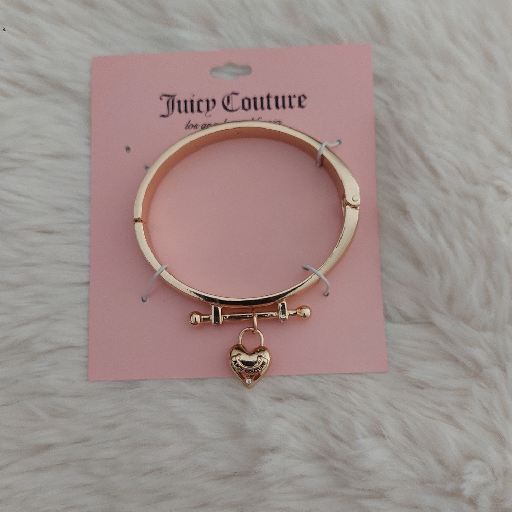 New Juicy Couture Heart Bangle Bracelet